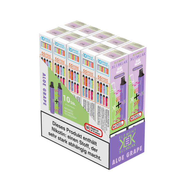 Klik Klak Aloe Grape NS20 - 20 mg - 10er-Pack