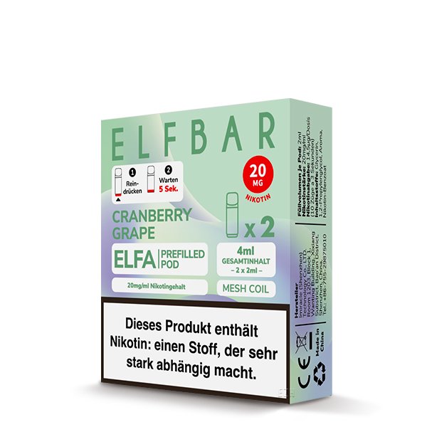 ELFA CP Prefilled Pod - Cranberry Grape